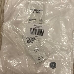 Abercrombie & Fitch White Boyfriend Style button down  Top